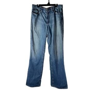 Polo by Ralph Lauren Saturday Bootcut Blue Jeans Size 10 Distressed 100% Cotton